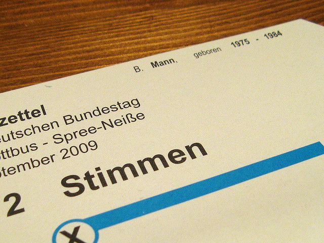 Stimmzettel CC BY-ND 2.0 BernieCB