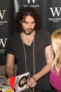 Russell Brand Book Signing Revolution and The Pied Piper London UK Russell Brand signs copies of b